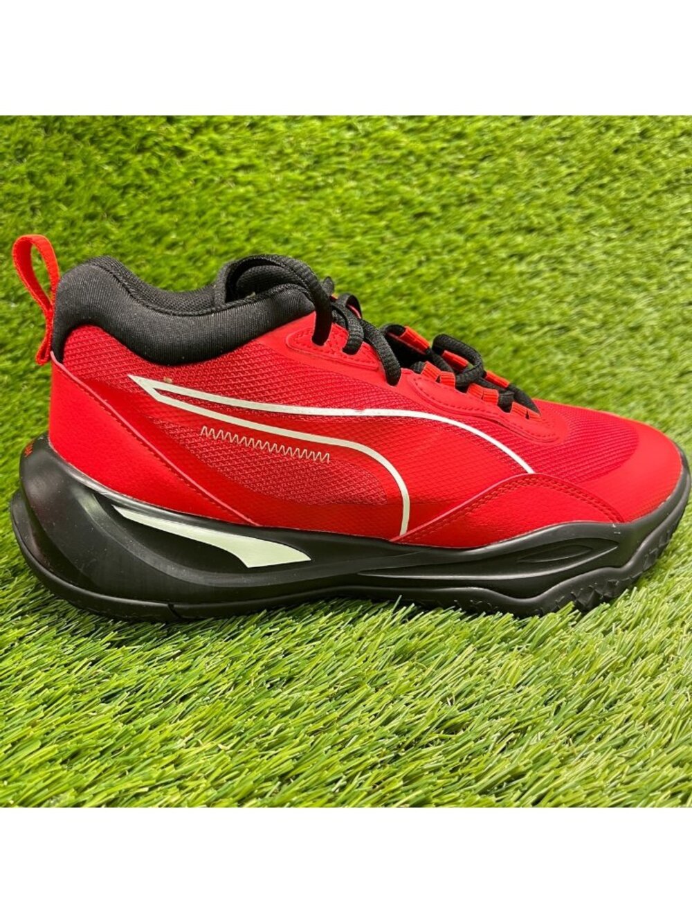 Puma Playmaker Pro Mens Size 5.5 Red Black Athletic Basketball Shoes Sneakers